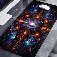 Tapis de souris de table personnalisé grand tapis de jeu tapis de souris en caoutchouc personnalisable avec option de logo d'impression de style dessin animé par sublimation vierge
