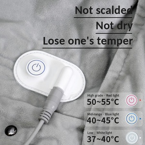 Wholesale 24v Electric Heat Throw Blankets Far Infrared Therapy Heating Blanket Safe <b>Thermostat</b> Electric Heated Blanket - Product Image 5