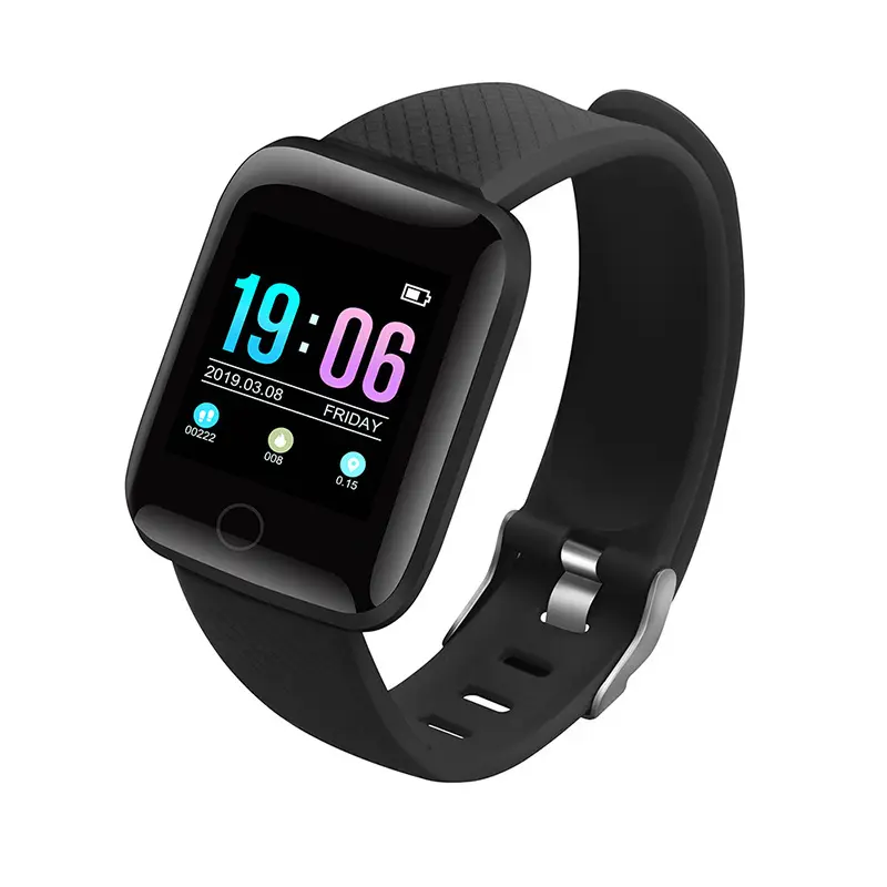SmartWatch 116 Plus Sports Smart Bracelet Pedometer Heart Rate Sleep Monitoring Ip67 Waterproof Android Ios 116Plus Smart Watch