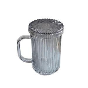 Gobelets en verre à rayures verticales simples de style InS, gobelets à eau pour la maison, gobelets pour le petit-déjeuner - Product Image 1