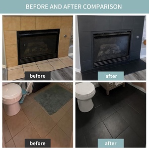 Aerosol de pintura de cerámica negra de 450Ml <span class=keywords><strong>para</strong></span> azulejos de bañera, Kit de acabado de Aerosol, papel tapiz de baño, encimera DIY <span class=keywords><strong>para</strong></span> pintura de revestimiento - Product Image 4