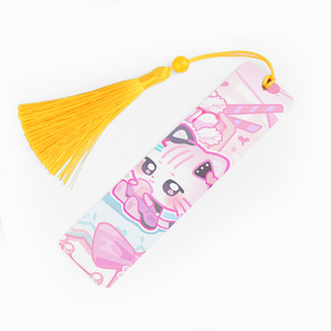 Personalized Cartoon Anime Design Logo Enamel Flower Promotional Book Mark Manufacturer's Custom Metal Bookmarks