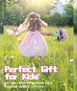 Varita de burbujas de mariposa rosa princesa, máquina de burbujas eléctrica para niñas, juguete de máquina de burbujas para niños, juguete de verano para exteriores - Product Image 5