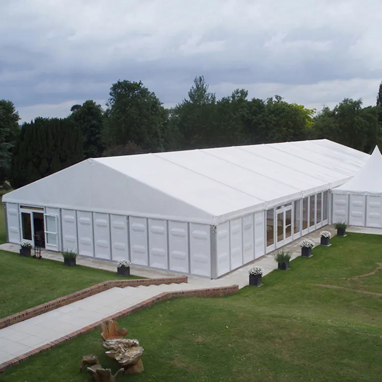 Kunden spezifische 850g PVC Aluminium legierung Große Luxus wasserdichte Event zelte Outdoor Hochzeits feier Event Zelt