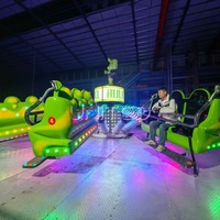 Manège gonflable de luxe sur remorque, thème Hulk, grand manège de fête foraine itinérant en extérieur, manège d'attraction palpitant personnalisable