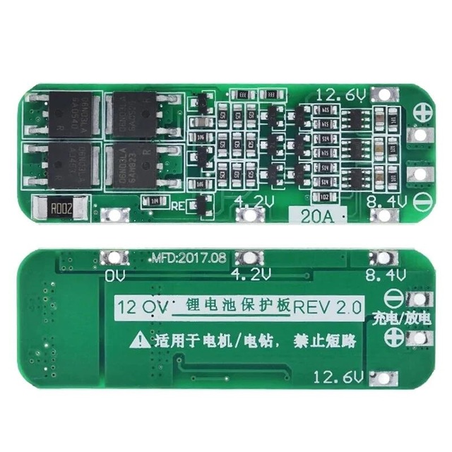 3S 20A Li-ion Lithium Battery 18650 Charger PCB BMS Protection Board 12.6V Lipo Cell Module for Drill Motor Product PCB PCBA