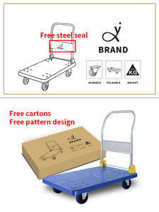 Fabriekslevering 400 Kg Laad Opvouwbare Food Trolley Kar Zware Trolleys Met 4 Inch Zwenkwielen - Product Image 5