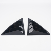 Persiana de ventana de fibra de carbono para Toyota Corolla 2007 - 2013 2008 2009 2010 2011 2012 cubierta de ventilación trasera escudo adhesivo