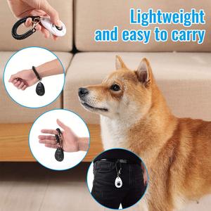 KingHon Wholesale Multi-colors Pet Training Clicker Sound Stop Barking Training Whistle Round Dog Clicker With Wrist Strap - Product Image 6