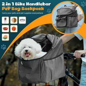 Folding Luxury <b>Small</b> Animal Pet Carrier Zipper Closure Oxford/Nylon Material Eco-Friendly Soft-<b>Sided</b> Bike Rear Seat Dog Basket - Product Image 2