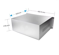 Casing Server Rak 19 Inci, Kotak Elektronik Kustom, 1U 2U 3U 4U, Casing Logam, Kotak Instrumen untuk Jaringan