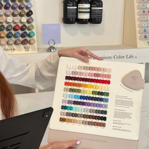 ROUNI 80 Warna Set <span class=keywords><strong>Gel</strong></span> Kuku Salon Kuku Terbaru Laris Manis Perlengkapan Seni Kuku Fashion <span class=keywords><strong>Gel</strong></span> <span class=keywords><strong>UV</strong></span> Non-Toksik Grosir - Product Image 5