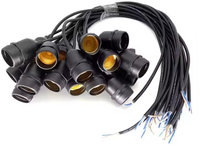 Douille de haute qualité pour lampe extérieure E26 E27 avec bande de câblage, support de lampe étanche IP67