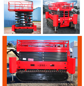 <span class=keywords><strong>Plataforma</strong></span> Elevadora de Tijera Autopropulsada Eléctrica, Elevador Hidráulico Móvil sobre Orugas, <span class=keywords><strong>Plataforma</strong></span> de Trabajo Aérea con Altura de Trabajo de 4-14 m - Product Image 5