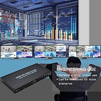 Conmutador HDMI 8x1 Conmutador HDMI Pantalla cuádruple Multivisor HDMI Conmutador sin costuras 4K 1080P con control remoto para TV