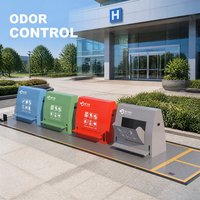 Système de collecte des déchets souterrains respectueux de l'environnement pour le stockage paysager des campus scolaires