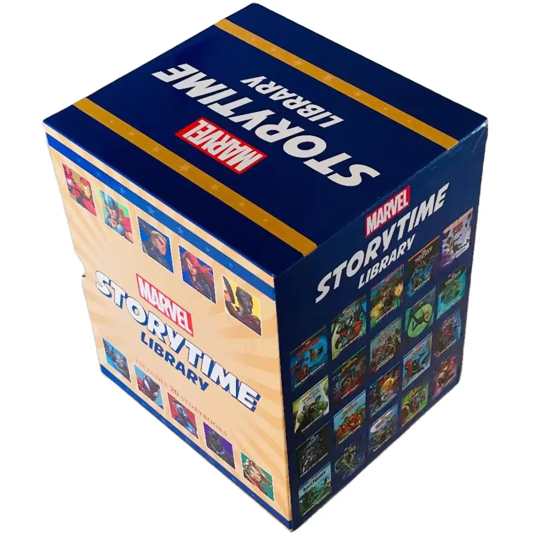 กล่องของขวัญคอลเลกชันเรื่องราวของ League of Legends ของอังกฤษ กล่องของขวัญ 20 เล่ม ห้องสมุด Marvel Storytime หนังสือการ์ตูนเรื่อง