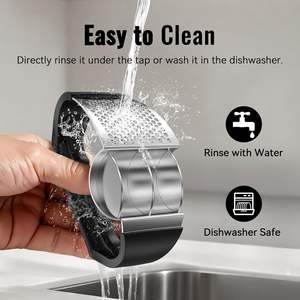 Пресс для чеснока Rocker - измельчитель чеснока из нержавеющей стали, 2-в-1, удобный кухонный гаджет для легкого измельчения - Product Image 6