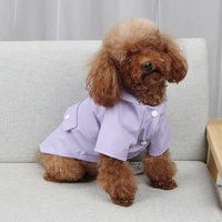 Juicepet Manteau de Pluie Imperméable pour Chien avec Capuche Poncho en PU, Coupe-Vent à Motif Imprimé pour l'Hiver et le Printemps