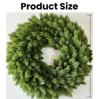 Guirlande d'aiguilles de pin artificielles en plastique, idéale pour la décoration de la maison, des mariages et de Noël – Offre Spéciale