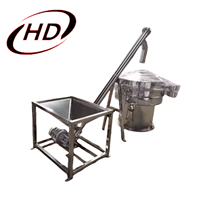 Prix usine – Tamis vibrant rotatif à simple étage de 600 mm de diamètre avec moteur vibrant vertical en acier inoxydable pour argile sèche/cendres de chaux
