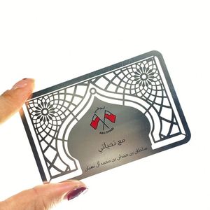 Tarjetas de Visita de Acero Inoxidable Negras Personalizadas con Logotipo, Gran Venta - Product Image 4