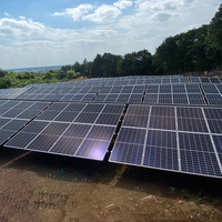 Système de montage solaire au sol KINGSOLAR à angle d'inclinaison réglable avec fondation par vis de terre CE ISO OEM Direct Usine