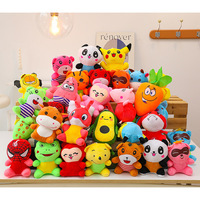Promotion en gros économique : Assortiment de jouets en peluche imprimés de 7 pouces (15-20 cm) pour machines à griffes, cadeaux