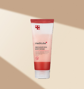 Exfoliante Corporal Red Clear Cica de MEDICUBE, 200 g, Exfoliante Corporal Coreano para Adultos con Extracto de Cica para una Piel Suave - Product Image 1
