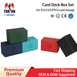    Caja Magnética para Cartas de Juego, con Capacidad para Más de 160 Cartas, en Cuero PU, para TCG, CCG, LCG, Pokémon y Otros Juegos de Cartas - Product Image 1