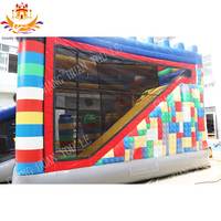 Château gonflable commercial pour enfants, toboggan lunaire, méga trampoline, combo de fête, trampoline pour enfants, capacité de 500 kg