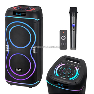 Altavoz <span class=keywords><strong>BT</strong></span> portátil para fiesta, caja de <span class=keywords><strong>710</strong></span> RGB, iluminación LED dual de 8 ", Audio inalámbrico para exteriores, potencia de 40W, gran oferta, altavoz de Karaoke - Product Image 3