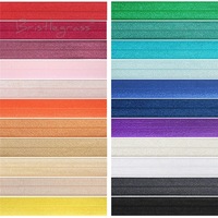 Bande élastique pliable brillante de 15 mm, ruban biais brillant pour couture, vêtements, lingerie, garniture de veste matelassée
