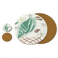Accessoires de table à manger décoration personnalisée tapis de table écologique set de napperons en bois mdf de couleur pour table de cuisine