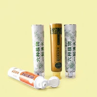 Tubes souples portables en aluminium-plastique inclinés, 12,7-35 mm, qualité alimentaire, avec logo personnalisé et impression UV, bouchon à vis
