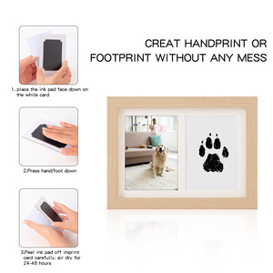 กรอบรูปของที่ระลึกสำหรับสัตว์เลี้ยง สองช่อง ขนาด 5 นิ้ว แผ่นรองพิมพ์ ดิจิตอล ตกแต่งบ้าน รูปทรงสี่เหลี่ยมผืนผ้า - Product Image 5