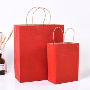 Bolsa de Papel Kraft con Asa de Cordón Trenzado, Bolsas Lisas al por Mayor con Impresión de Logotipo Personalizado - Product Image 4
