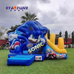 <span class=keywords><strong>Sonic</strong></span> chủ đề các <span class=keywords><strong>HEDGEHOG</strong></span> Inflatable nhà trả lại <span class=keywords><strong>Sonic</strong></span> unisex Bouncer nhảy lâu đài với Slide Combo lâu đài bouncy - Product Image 3