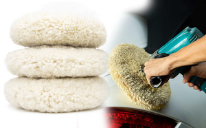 Woolous 8-inch <span class=keywords><strong>Double</strong></span> Sided Buffing đánh bóng Pads 100% len hợp chất chất lượng cao vòng bọt cho xe đánh bóng đá cắt - Product Image 6