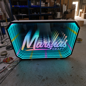Espejo 3D con Iluminación LED de Efecto Abismo, Personalizable a partir de 1 Pieza, para Decoración de Discotecas, Salas de Juego y Oficinas - Product Image 5