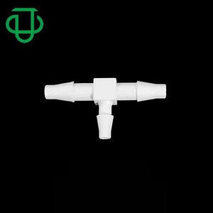 Réducteur en T en nylon Jiyou à diamètre égal, type T, collecteur à 3 voies avec connecteur cannelé pour raccord de tuyau en caoutchouc - Product Image 1