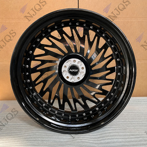 ล้อฟอร์จ NJQS แบบ 2 ชิ้น 6x139.7 สำหรับ Cadillac Escalade <span class=keywords><strong>V</strong></span> Cybertruck Tahoe Hummer Ev สีดำแบบกำหนดเอง ขนาด 24 นิ้ว ล้ออัลลอยขอบลึก - Product Image 5