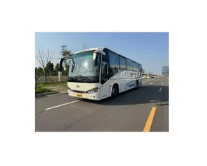 Used Haiger Bus 50 Seats Diesel Coach Bus for Sale Powerful Engine With White Color In Good Condition