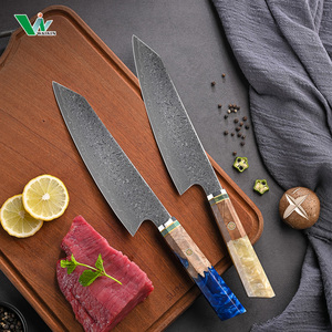 Japanese Style 8 Inch <strong>Chef</strong> Kiritsuke Kitchen <strong>Knife</strong> 67 Layers <strong>Damascus</strong> Steel Resin Solidfied Wood 8 Inch <strong>Chef</strong> Kiritsuke Resin - Product Image 3