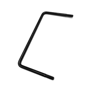 Perno en L de acero con óxido negro Jetto, parcialmente roscado, nivel 8.8, para barras de fijación de barandillas - Product Image 1