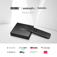 Boîtier TV hybride MECOOL KT1 DVB S2/T2, OTT Android 10.0 OS, 2 Go 16 Go, Amlogic S905X4 Quad Core, 4K AV1 BT 4.2 WiFi 2.4G/5G 100M LAN