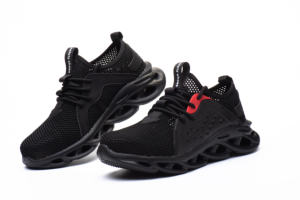 Chaussures athlétiques <span class=keywords><strong>de</strong></span> sécurité pour hommes, pour l'extérieur, quatre raisons, élégantes, anti-crevaison, embout en acier, poids léger - Product Image 4