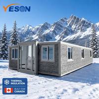 Maison préfabriquée extensible Yeson résistante aux ouragans, structure en acier robuste, maison modulaire de luxe pour la vie sur les îles côtières des Caraïbes