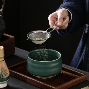 Fouet à thé en céramique, brosse à matcha, ensemble de 100 pièces avec support, style Song, pour la préparation du thé, design moderne et simple, coffret cadeau - Product Image 3