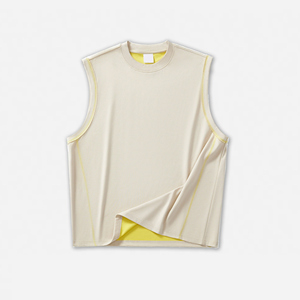 Débardeur sport 260G Zero-Feel Cooling: tricot respirant à séchage rapide, colorblock à capuche et design réversible - Product Image 1